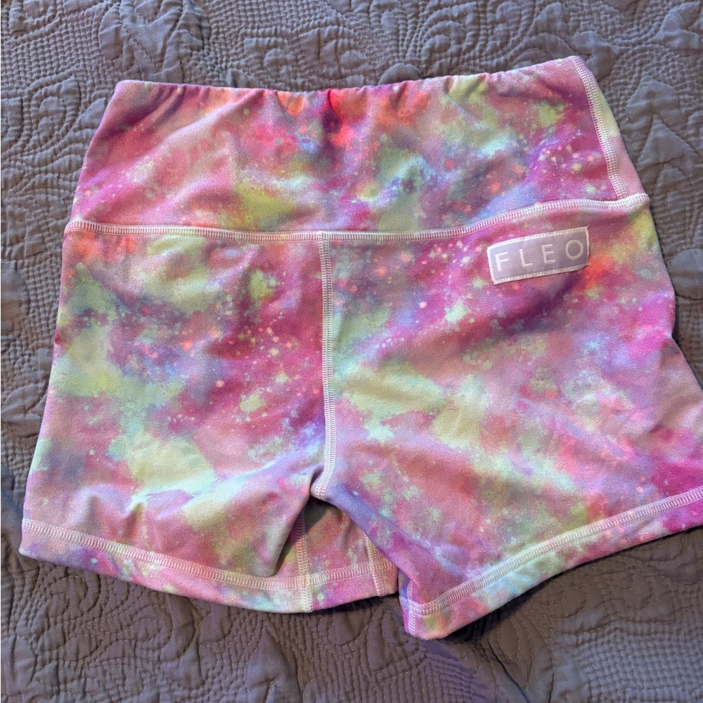 Fleo Pink and Green Tie-Dye Apparel